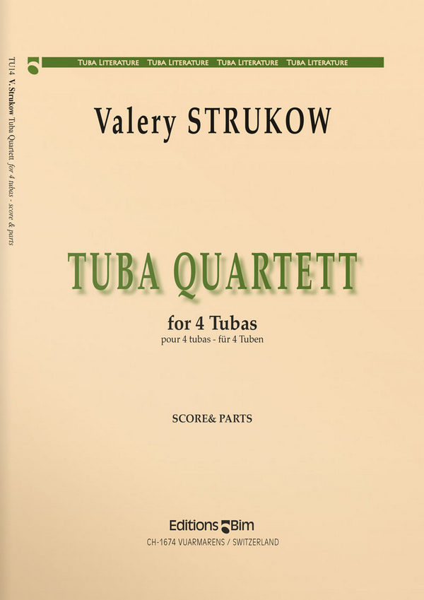 QUARTETT FOR 4 TUBAS&nbsp;&nbsp;SCORE+PARTS&nbsp;&nbsp;