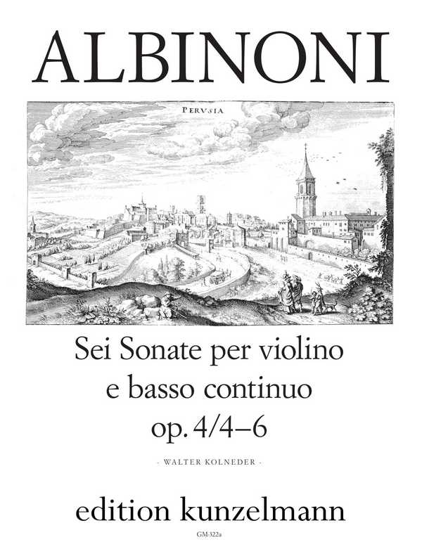 6 Sonaten op.4 Band 2 (Nr.4-6)  für Violine und Bc  
