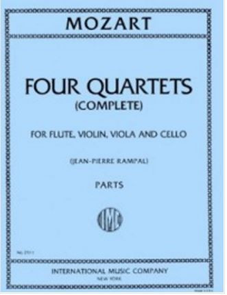 Complete Quartets (4)&nbsp;&nbsp;for flute, violin, viola and cello&nbsp;&nbsp;parts