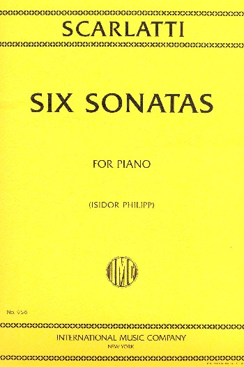 6 Sonatas&nbsp;&nbsp;for piano&nbsp;&nbsp;