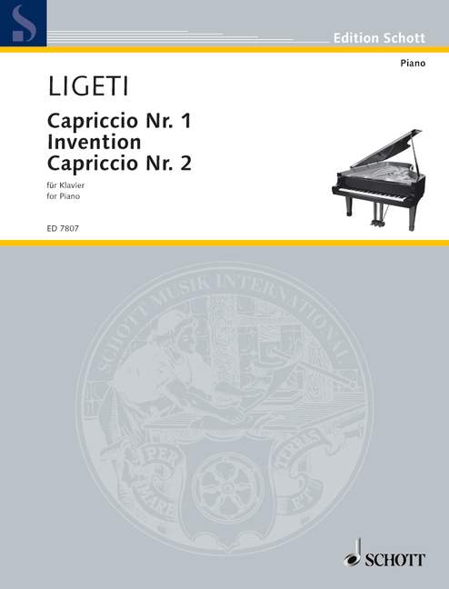 Capriccio Nr.1, Invention und Capriccio Nr.2  für Klavier  