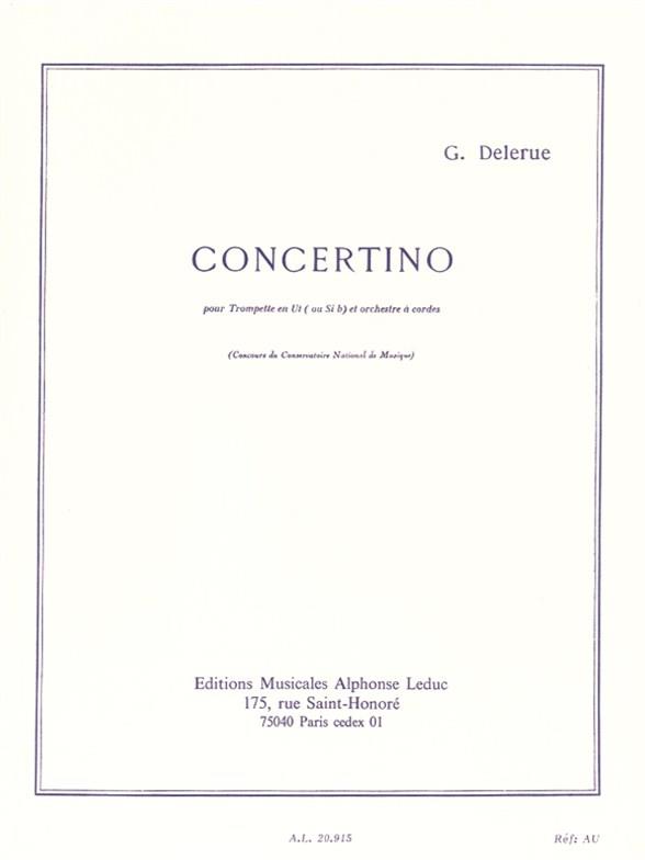 Concertino pour trompette en ut&nbsp;&nbsp;(ou sib) et piano&nbsp;&nbsp;