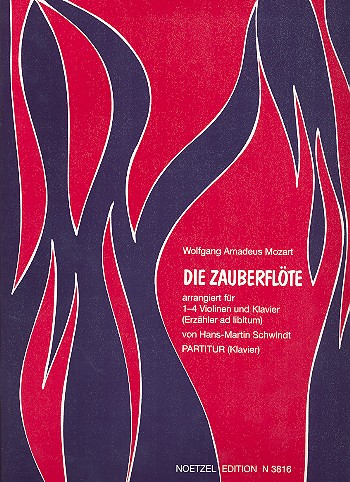 Die Zauberflöte &nbsp;&nbsp;für 1-4 Violinen und Klavier&nbsp;&nbsp;Partitur (= Klavier)