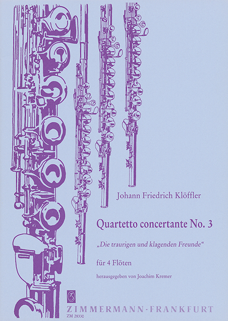 Quartetto concertante Nr.3&nbsp;&nbsp;für 4 Flöten&nbsp;&nbsp;Partitur und Stimmen