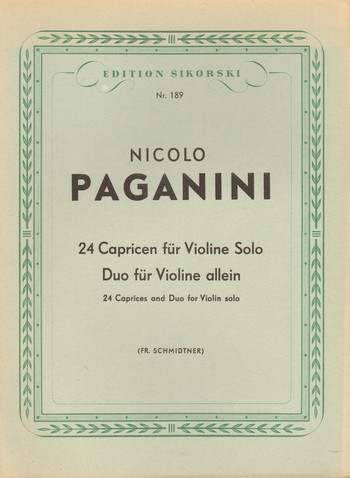 24 Capricen und Duo  für Violine solo  