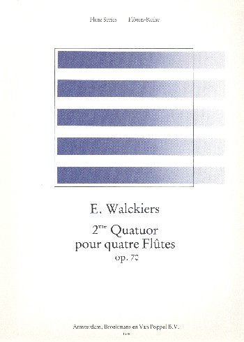 Quatuor op.70,2&nbsp;&nbsp;pour 4 flûtes&nbsp;&nbsp;partition