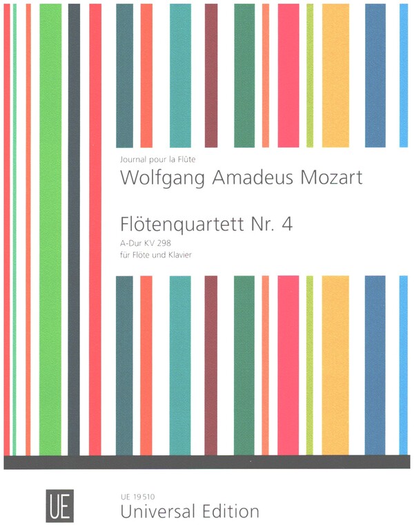 Flötenquartett Nr.4 KV298 für&nbsp;&nbsp;Flöte und Klavier&nbsp;&nbsp;