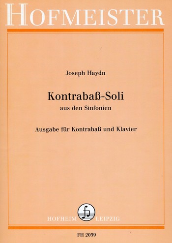 Kontrabass-Soli aus den Sinfonien&nbsp;&nbsp;für Kontrabass und Klavier&nbsp;&nbsp;