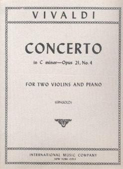 Concerto c minor op.21,4  for 2 violins and piano  