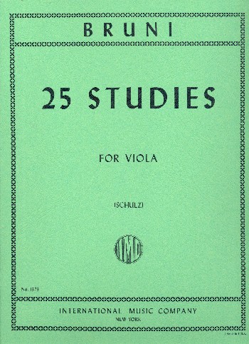 25 Studies  for viola solo  