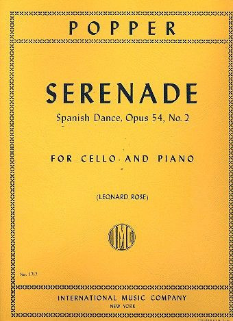 Serenade op.54,2&nbsp;&nbsp;for cello and piano&nbsp;&nbsp;