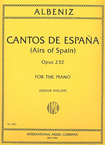 Cantos de espana op.232  for piano  