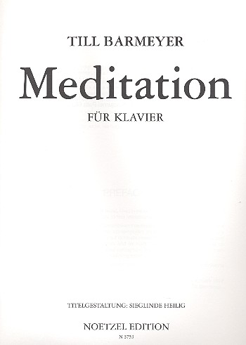 Meditation&nbsp;&nbsp;für Klavier&nbsp;&nbsp;