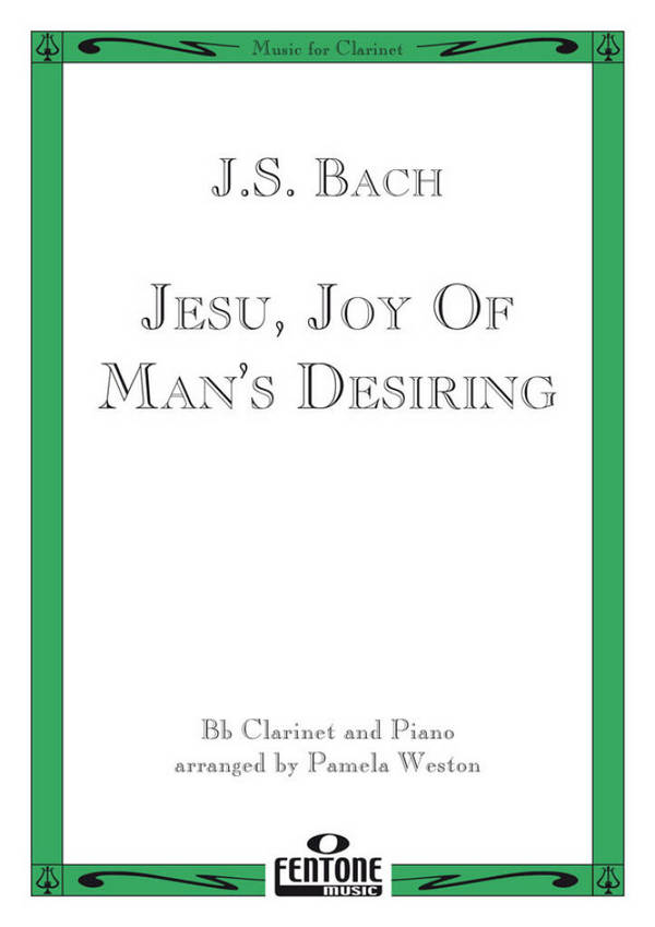 Jesu Joy of Man's Desiring  for clarinet and piano  