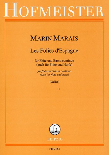Les Folies d'Espagne  für Flöte und Bc (Harfe)  