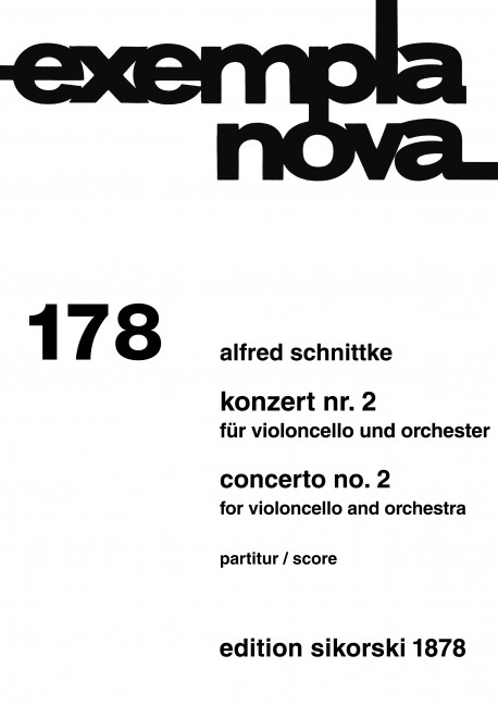 Konzert Nr. 2&nbsp;&nbsp;für Violoncello und Orchester&nbsp;&nbsp;Partitur