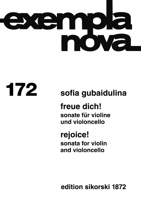 Freue dich Sonate für Violine  und Violoncello  Grossformat