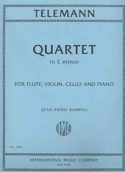 Quartet e minor&nbsp;&nbsp;for flute, violin, cello and piano&nbsp;&nbsp;