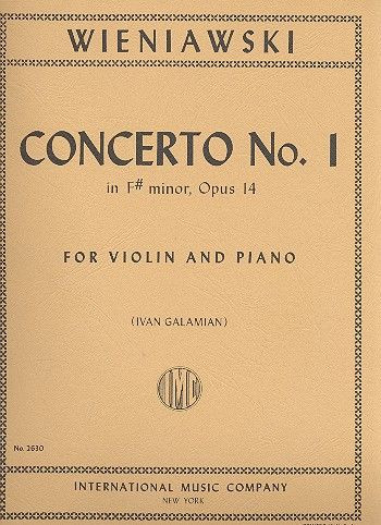 Concerto f minor op.14 no.1  for violin and piano  