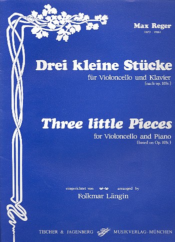 3 kleine Stücke op.103c für  Violoncello und Klavier nach  eigenen Liedern
