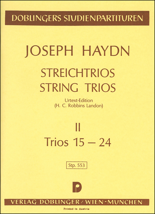 Streichtrios Trios 15-24&nbsp;&nbsp;für Violine 1/2 und Cello&nbsp;&nbsp;