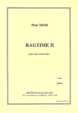Ragtime 2 pour 8 violoncelles&nbsp;&nbsp;Stimmen komplett&nbsp;&nbsp;