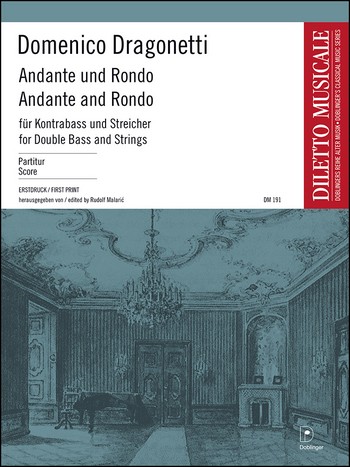 Andante und Rondo für  Kontrabass und Streicher  Partitur