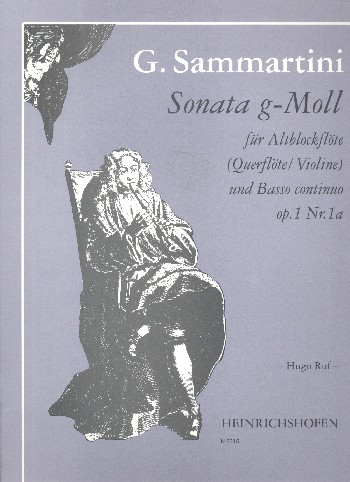 Sonate g-Moll op.1,1a&nbsp;&nbsp;für Altlbockflöte und Bc &nbsp;&nbsp;