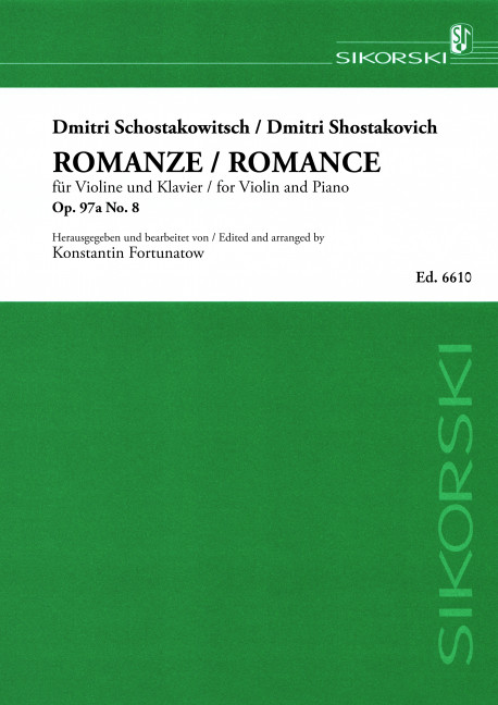 Romanze Nr.8 op.97a  für Violine und Klavier  