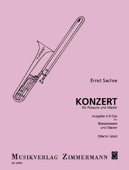 Konzert  für Posaune und Klavier  Ausgabe F-Dur für Bassposaune und Klavier