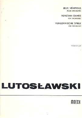 Venezianische Spiele  für Orchester  Studienpartitur