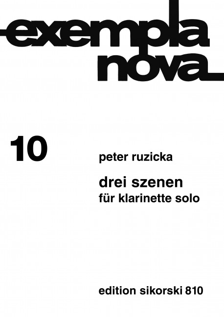 3 Szenen für Klarinette solo    