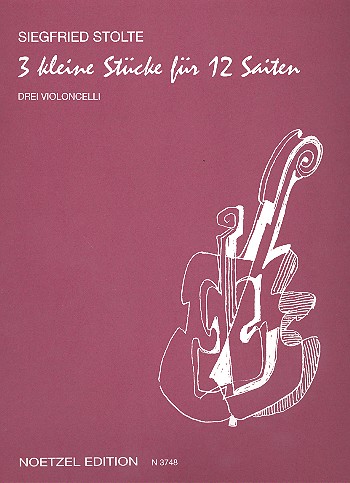 3 kleine Stücke für 12 Saiten  für 3 Violoncelli  Partitur und Stimmen