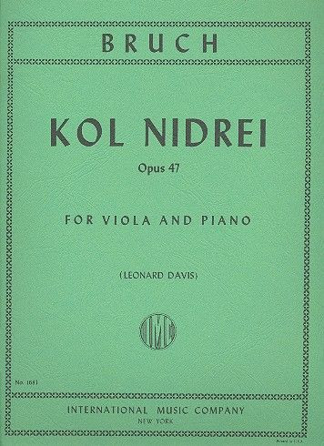 Kol nidrei op.47  for viola and piano  