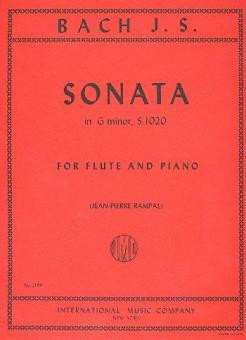 Sonata g minor BWV1020&nbsp;&nbsp;for flute and piano&nbsp;&nbsp;