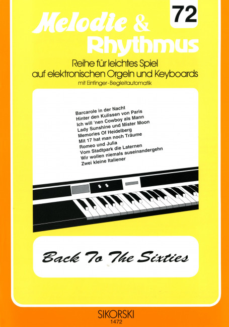 Back to the Sixties:  für E-Orgel / Keyboard  