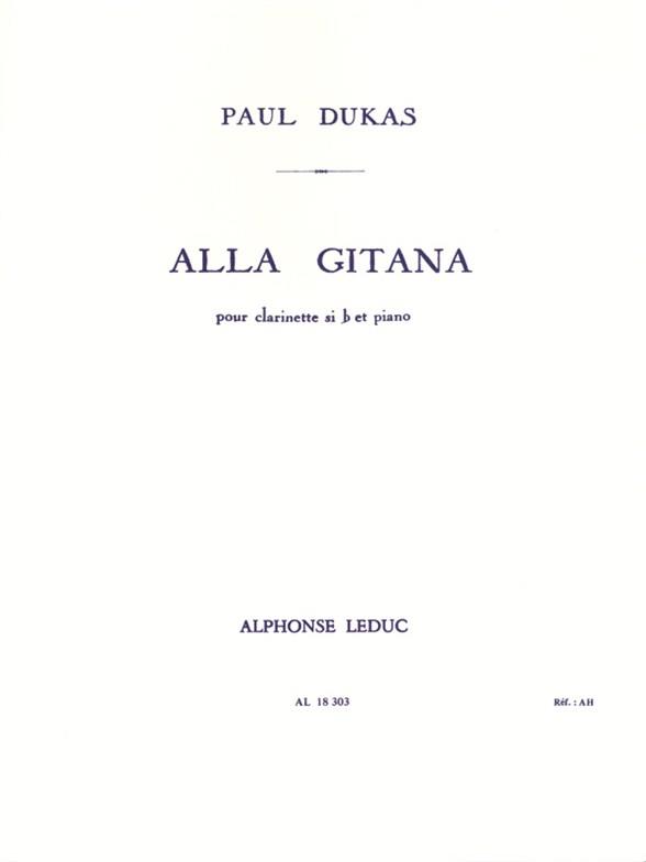 Alla gitana  pour clarinette et piano  