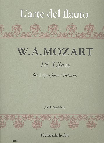 18 Tänze  für 2 Querflöten (Violinen)  Spielpartitur