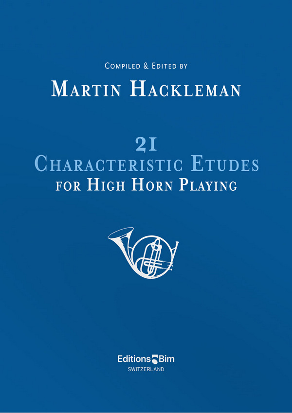 21 characteristic Etudes  for high horn playing  