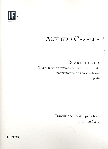 Scarlattiana per pianoforte e  piccola orchestra für 2 Klaviere  