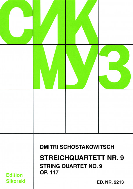 Streichquartett Nr.9 op.117  Stimmen  