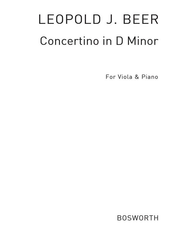 Concertino d minor op.81  for viola and piano  