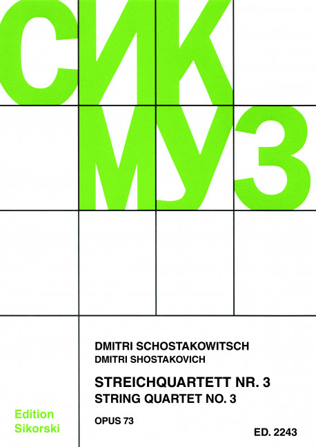 Streichquartett  Nr.3 op.73  für Streichquartett  Stimmen