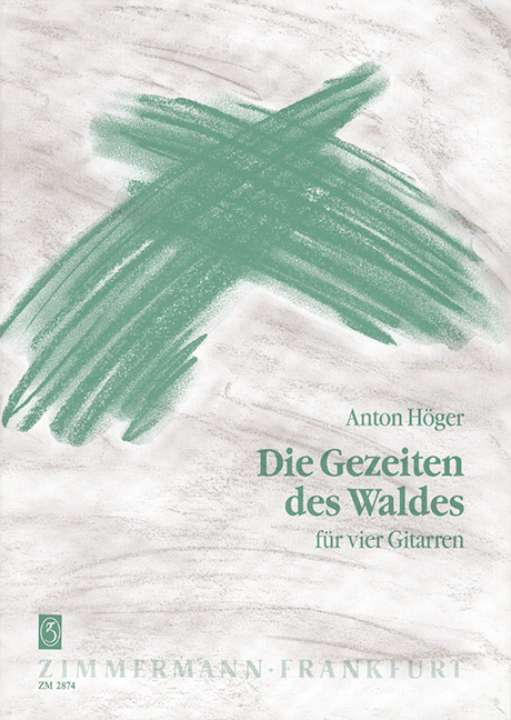 Die Gezeiten des Waldes für&nbsp;&nbsp;4 Gitarren&nbsp;&nbsp;Partitur+4Stimmen