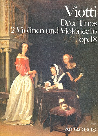 3 Trios op.18 für 2 Violinen und  Violoncello   3 Stimmen  