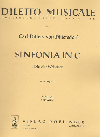 Sinfonia in C Die 4 Weltalter    Partitur