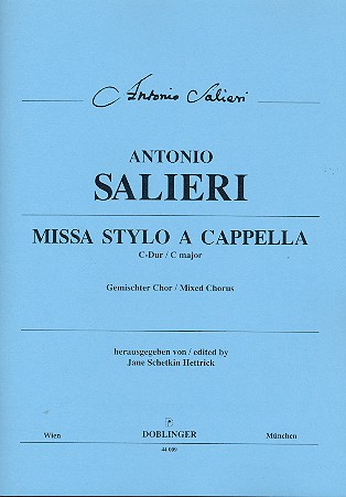 Missa stylo a cappella C-Dur für&nbsp;&nbsp;gem Chor a cappella&nbsp;&nbsp;Partitur
