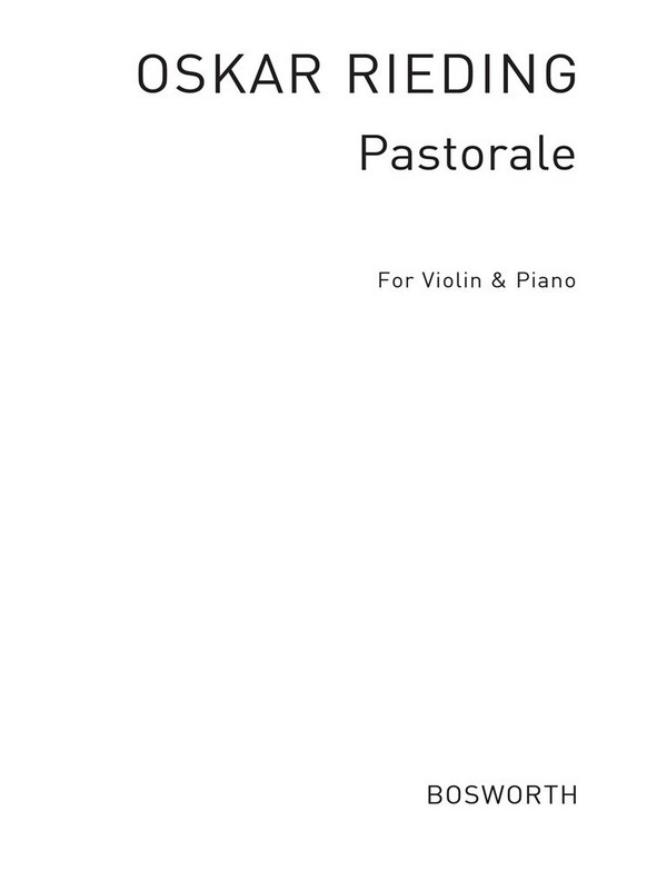 Pastorale op.23,1  for violin and piano  Verlagskopie