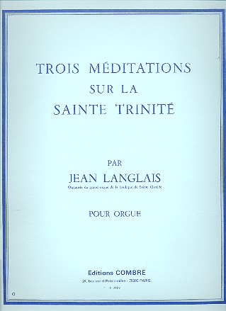 3 méditations sur la Sainte Trinité  pour orgue  