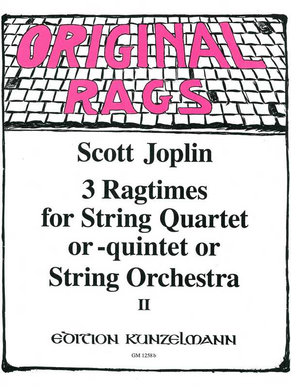 3 Ragtimes Band 2  für 4-5 Streicher (Streichorchester)  Partitur und Stimmen